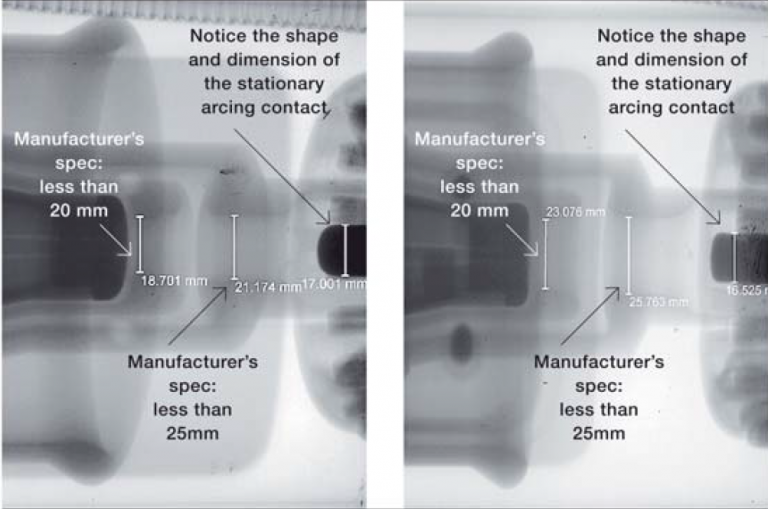 Radiographic inspection way for high voltage switchgear maintenance