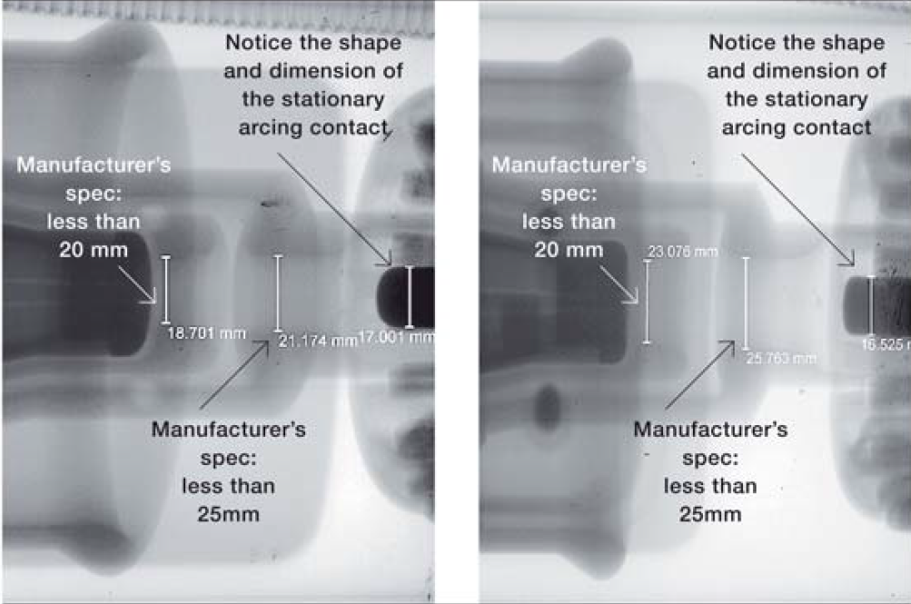 radiographic inspection way for high voltage switchgear maintenance