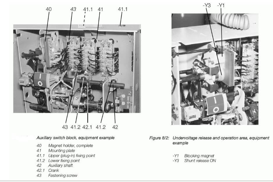 vacuum circuit breaker operating mechanism component