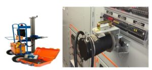 Remote raking device for medium voltage switchgear