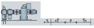 Single bus arrangement gas insulated switchgear layout